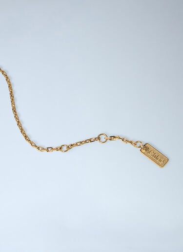 Chloé Logo Motif Necklace Gold chl0261059