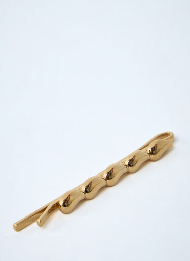 Chloé Logo Motif Hair Clip Gold chl0261065