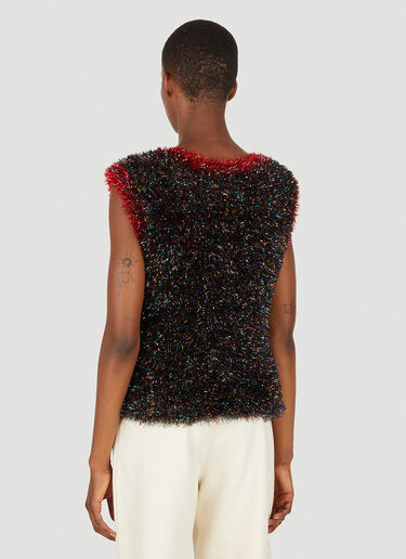 Metallic Knit Vest Chopova Lowena Metallic Knit Vest Black cho0251006