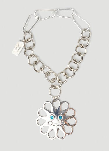 Flower Charm Necklace Chopova Lowena Flower Charm Necklace Silver cho0251009