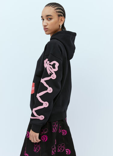 Teddy Bear Hooded Sweatshirt Chopova Lowena Teddy Bear Hooded Sweatshirt Black cho0254002