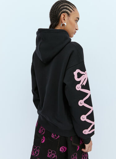 Teddy Bear Hooded Sweatshirt Chopova Lowena Teddy Bear Hooded Sweatshirt Black cho0254002