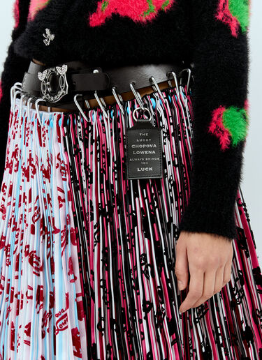 Daydream Midi Carabiner Skirt Chopova Lowena Daydream Midi Carabiner Skirt Pink cho0256005