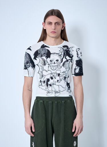 Chopova Lowena Cat Consort Mesh Top White cho0360005