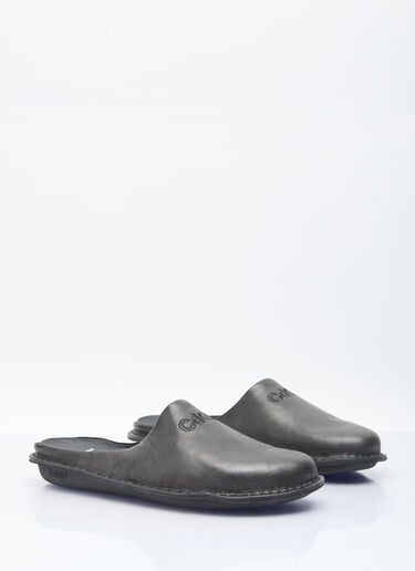Leather Slip-On Shoes Comme des Garçons Homme x VIBAe Leather Slip-On Shoes Black chv0156001