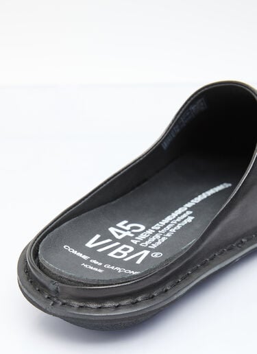 Leather Slip-On Shoes Comme des Garçons Homme x VIBAe Leather Slip-On Shoes Black chv0156001