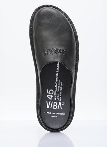 Leather Slip-On Shoes Comme des Garçons Homme x VIBAe Leather Slip-On Shoes Black chv0156001