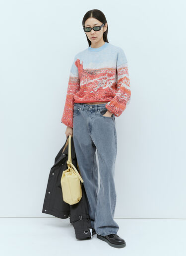 Landscape Knit Sweater Canada Goose X Rokh Landscape Knit Sweater Blue cnr0253009