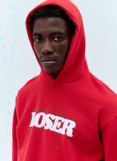 CONNIE COSTAS Loser Hooded Sweatshirt Red coc0158005