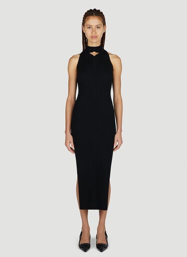 Courrèges Diamond Knit Dress Black cou0251039