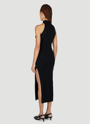 Courrèges Diamond Knit Dress Black cou0251039