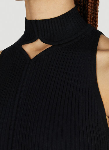 Diamond Knit Dress Courrèges Diamond Knit Dress Black cou0251039