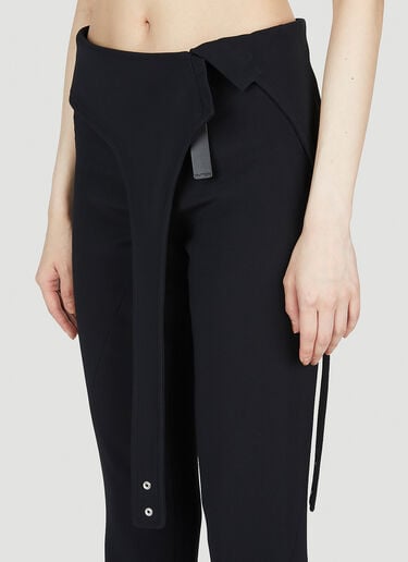 Courrèges Diving Crepe Pants Black cou0252011