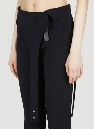 Diving Crepe Pants Courrèges Diving Crepe Pants Black cou0252011