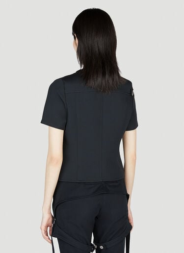 Courrèges Strap Racer Top Black cou0252012