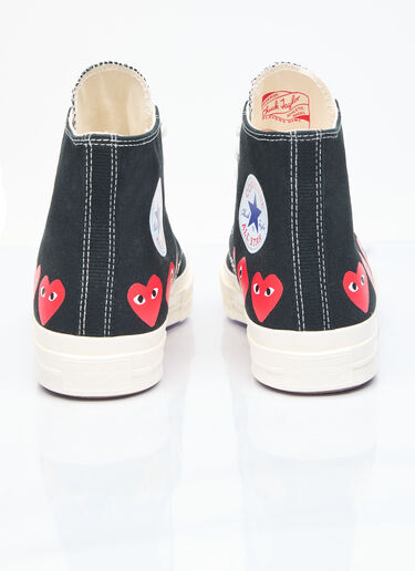 Multi-Heart Chuck 70 High-Top Sneakers Comme des Garçons PLAY x Converse Multi-Heart Chuck 70 High-Top Sneakers Black cpc0355007