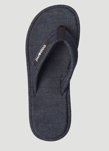 Denim Wedge Flip Flop Platforms Coperni Denim Wedge Flip Flop Platforms Blue cpn0253017