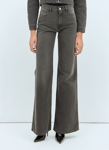 Coperni Wide Leg Jeans Grey cpn0257004