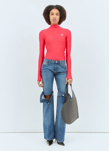 Coperni 타이트 하이넥 탑 레드 cpn0257006