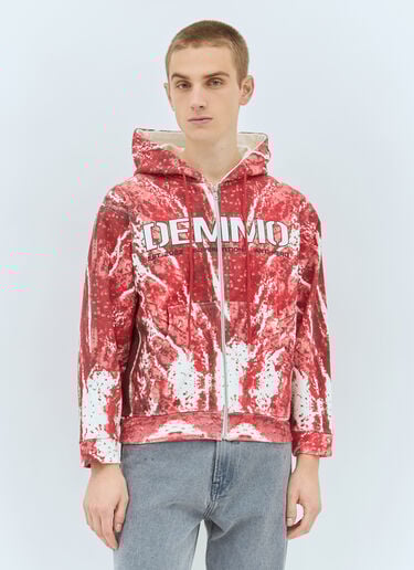DEMMO Return To Flesh Hooded Sweatshirt Red dem0159001