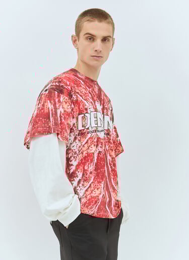 DEMMO Return To Flesh Long-Sleeve T-Shirt Red dem0159003