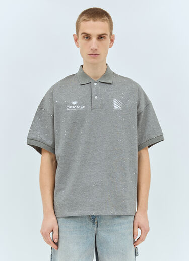 DEMMO Rock And Roll Pt.2 Polo Shirt Grey dem0159006