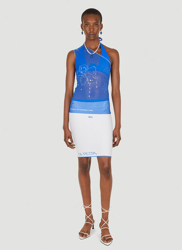 DI PETSA Sweet Nectar One Shoulder Top Blue dip0247009