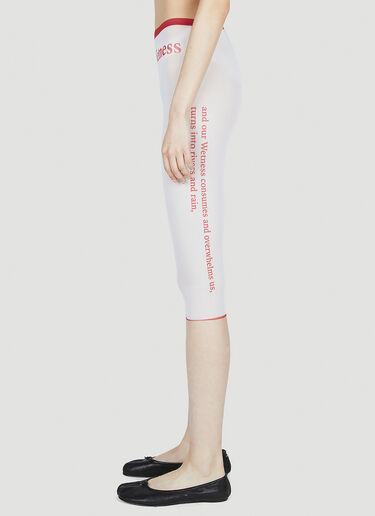Wet Script Biker Shorts DI PETSA Wet Script Biker Shorts White dip0252007