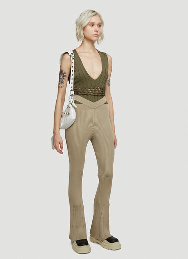 Dion Lee Cross Rib Pants Beige dle0247008