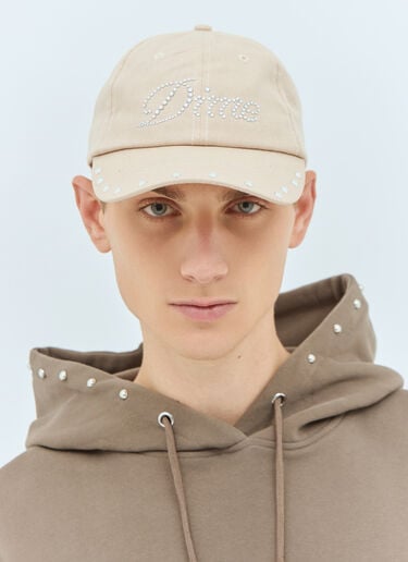 Dime Icy Cursive Logo Baseball Cap Beige dmt0157009