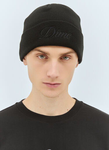 Cursive Beanie Hat Dime Cursive Beanie Hat Black dmt0157010