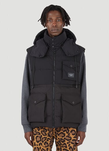 Sleeveless Down Jacket Dolce & Gabbana Sleeveless Down Jacket Blue dol0145007