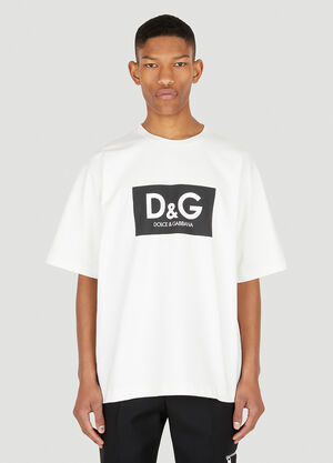 Dolce & Gabbana 徽标印花T恤 白 dol0147027