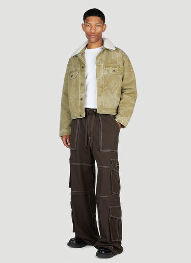 Dolce & Gabbana Wide Leg Cargo Pants Brown dol0153002