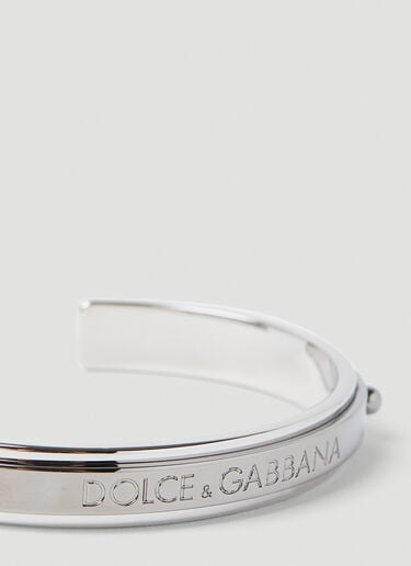 Dolce & Gabbana 인그레이브드 로고 브레이슬릿 실버 dol0153017