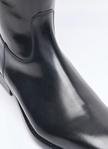 Dolce & Gabbana Knee-High Leather Boots Black dol0158008