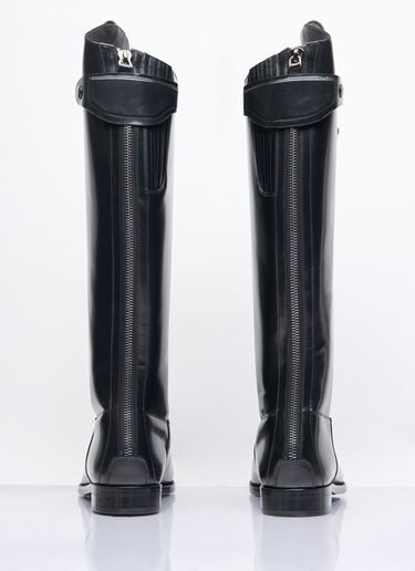 Dolce & Gabbana Knee-High Leather Boots Black dol0158008