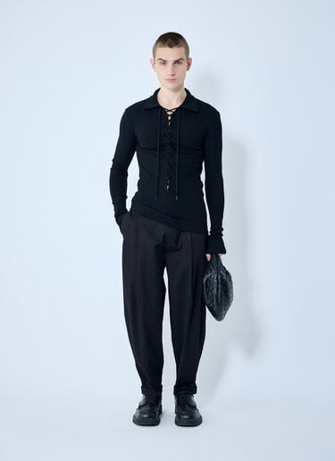 Jersey Polo Sweater Dolce & Gabbana Jersey Polo Sweater Black dol0160001