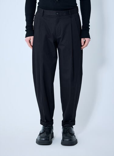 コットンギャバジンパンツ。 Dolce & Gabbana コットンギャバジンパンツ。 ブラック dol0160002