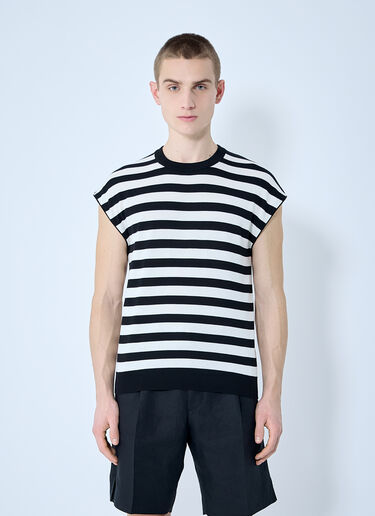 Striped Tank Top Dolce & Gabbana Striped Tank Top Black dol0160003