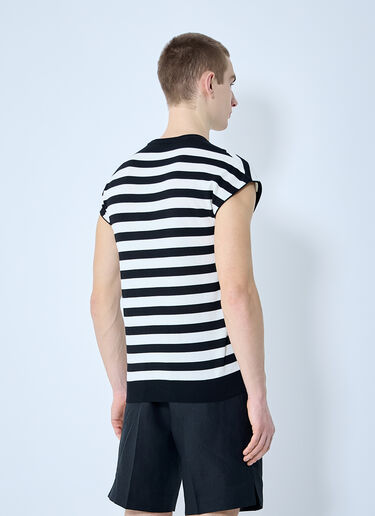 Striped Tank Top Dolce & Gabbana Striped Tank Top Black dol0160003