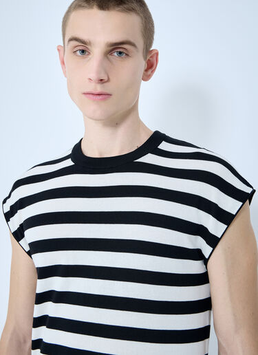 Striped Tank Top Dolce & Gabbana Striped Tank Top Black dol0160003