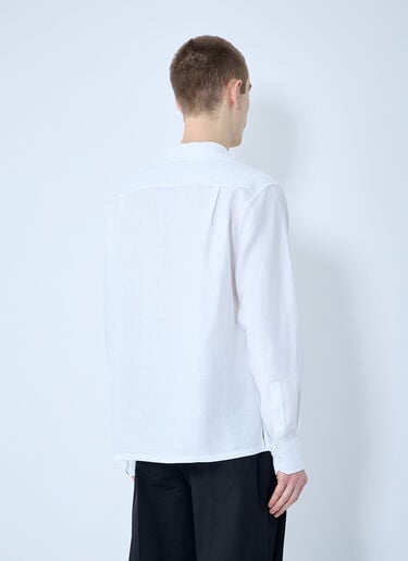 Dolce & Gabbana Linen Spread Collar Shirt White dol0160004