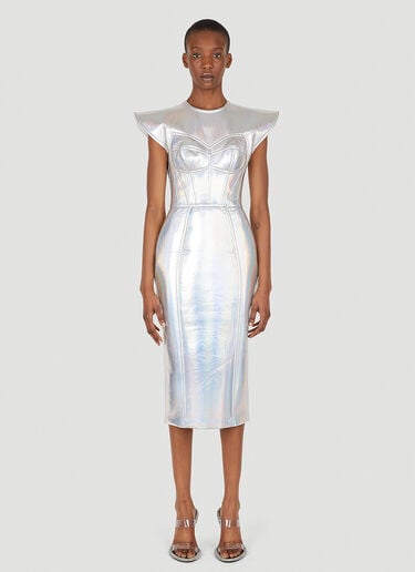 Metallic Bustier Dress Dolce & Gabbana Metallic Bustier Dress Silver dol0246027