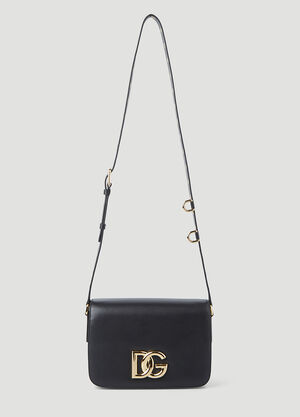 Dolce & Gabbana Logo Plaque Shoulder Bag Black dol0246066