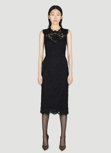 Dolce & Gabbana Lace Dress Black dol0251007