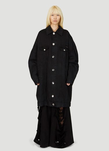 オーバーサイズデニムコート Dolce & Gabbana オーバーサイズデニムコート ブラック dol0252006