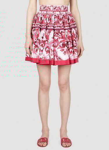 Majolica Print Skirt Dolce & Gabbana Majolica Print Skirt Pink dol0253001
