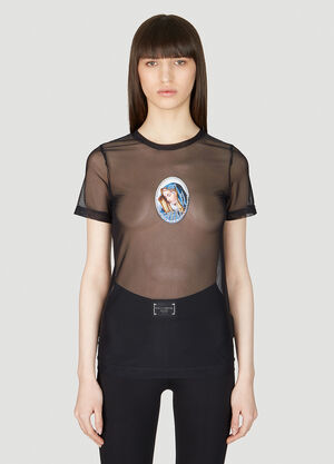 Dolce & Gabbana 网眼 T 恤 黑色 dol0253013