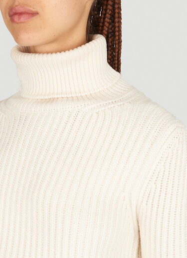 Crop Rib Sweater Dolce & Gabbana Crop Rib Sweater Cream dol0254009